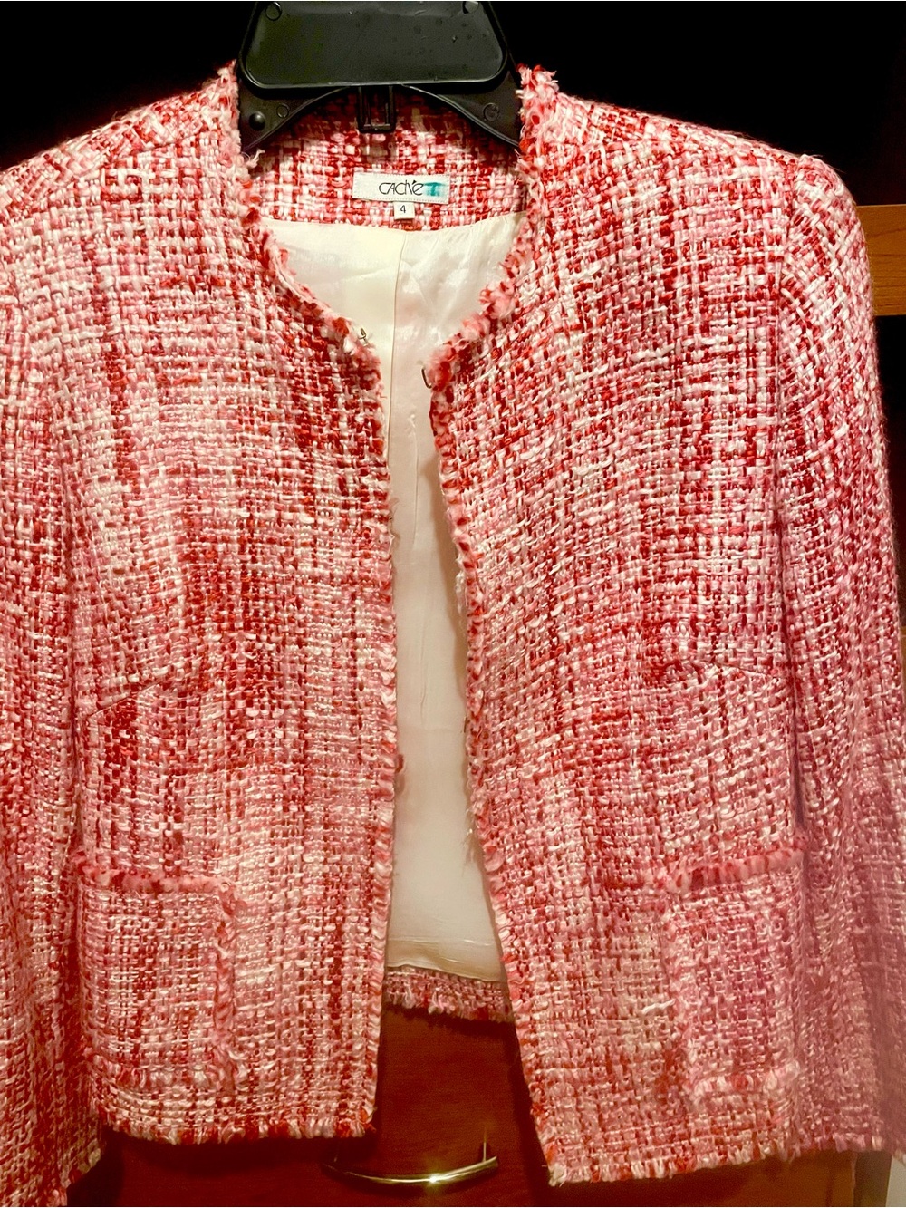 Cache Red Tweed Women's Blazer